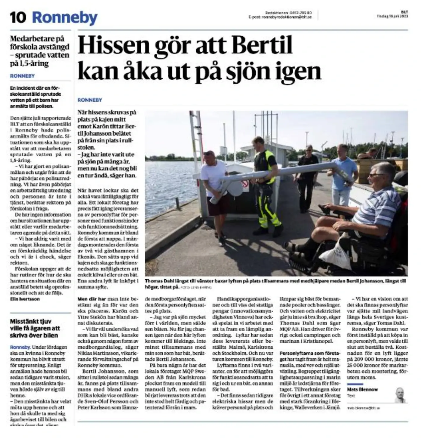 Medborgarforslag Gav Personlyft I Ronneby - MQP